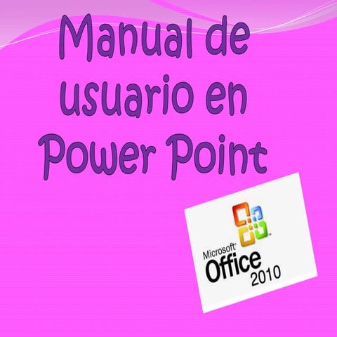 Manual de usuario, Microsoft Power Point