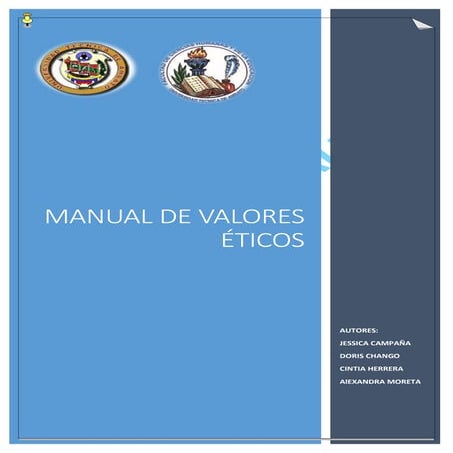 Manual de valores éticos..