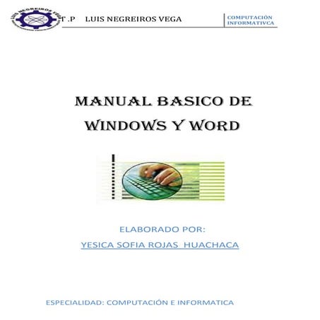 MANUAL DE WINDOWS Y WORD