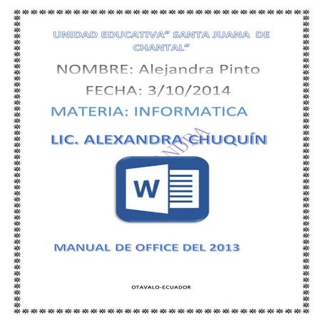 Manual de word Alejandra Pinto