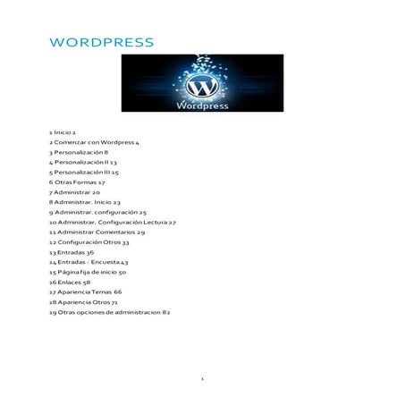 Manual básico de Wordpress | PDF