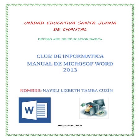 Manual de work nayeli tamba