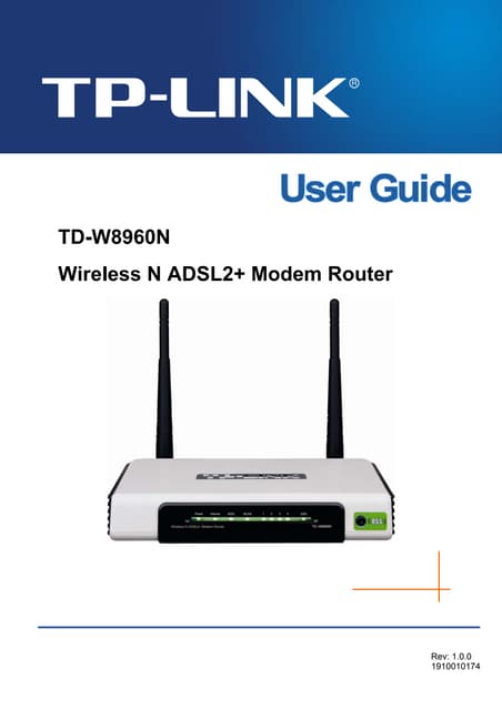 Manual Do Modem Tp Link Td W60n Manual Do Modem Tp Link Td W60n