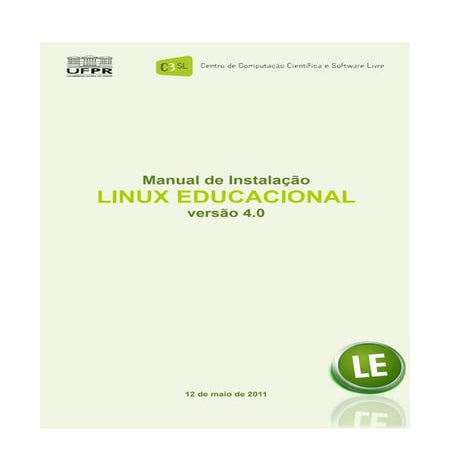 Manual do usuário - Linux Educacional 5.0 | PDF