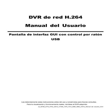 Manual dvr espanol