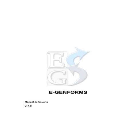 Manual e genforms