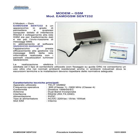Manuale Modemgsm Mg232 I