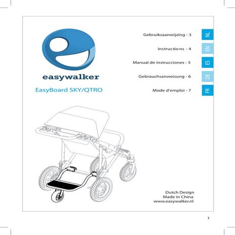 easywalker easyboard user manual Spanish | PDF