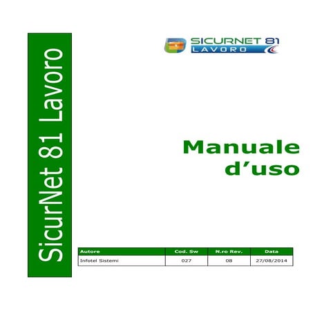 Manuale sicurezza lavoro