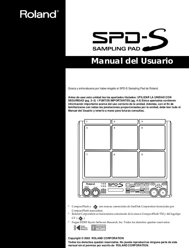 roland spd s sampling pad manual Roland spd-sx | sampling pad.