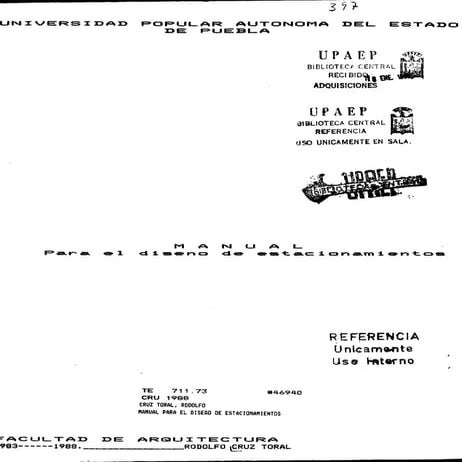 Manual estacionamiento