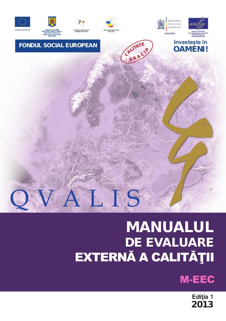 Manual Evaluare Externa A CalitÄƒÈ›ii 1
