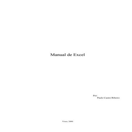 Manual excel