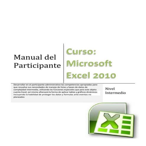 Manual excel 2010  intermedio