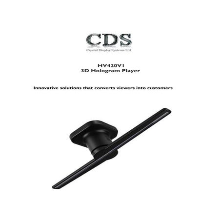 CDS Manual for Hologram Player