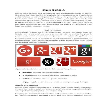 Manual google+