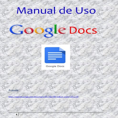 Manual google docs | PDF