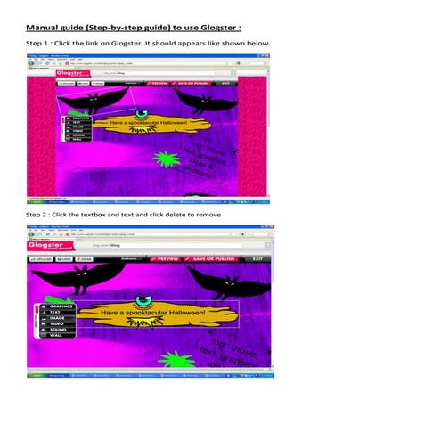 Manual guide to glogster