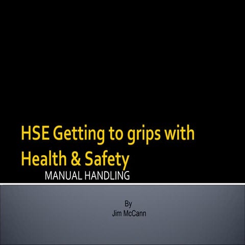 Manual Handling By J Mc Cann