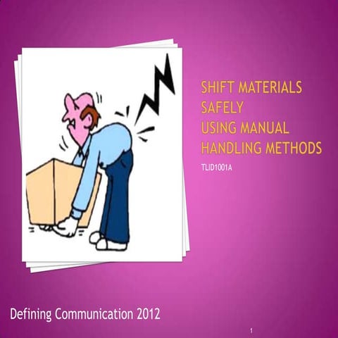 Manual Handling - Shift Materials Safely