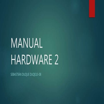 Manual hardware 2