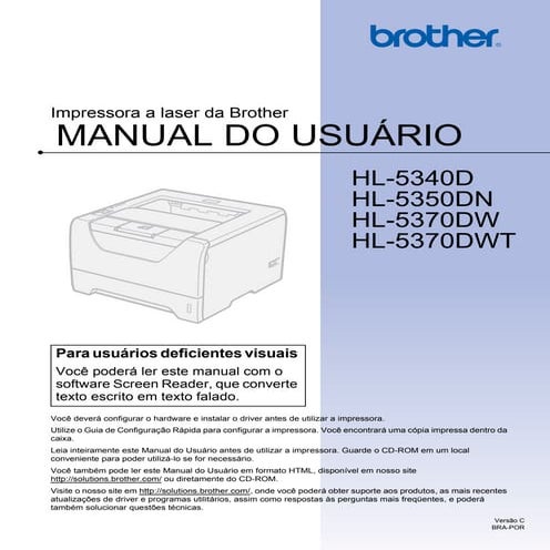 Manual hl 5350 dn | PDF