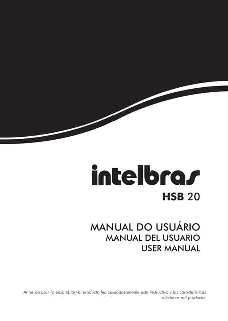 Manual do Telefone Headset HSB 20 I...