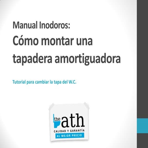 Manual inodoros: Cómo montar una tapa de WC