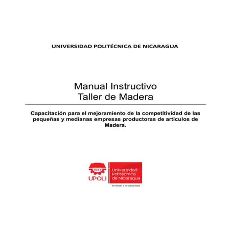 Manual Instructivo Madera