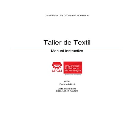Manual Instructivo Textil