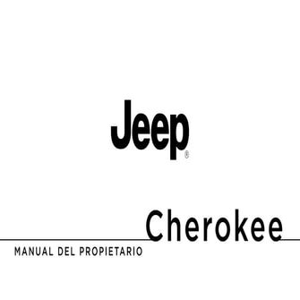 Manual Jeep Cherokee 2015 vehiculó completo