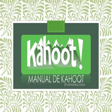 Manual kahoot.it@morreducation