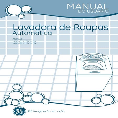 Manual lavadora GE LVGE 1535