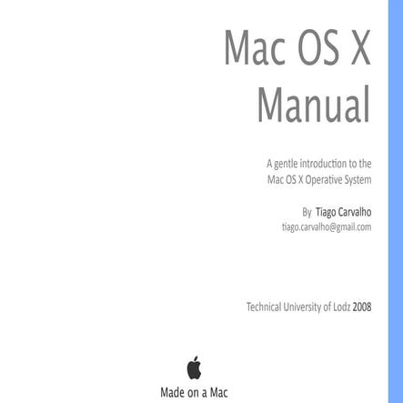 Mac OS X Manual
