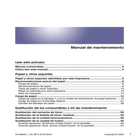 Manual Mantenimiento