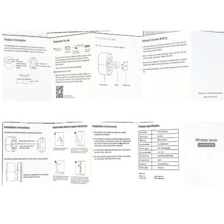 Manual  sensor Zigbee 3.0 MOES ZSS-X-PIRL-C