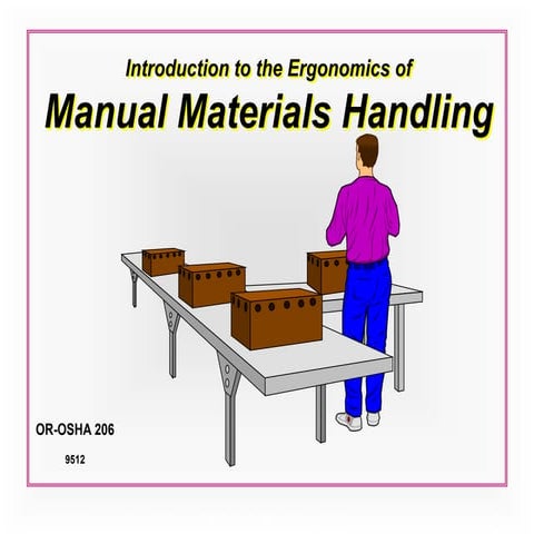 Manual materials handling