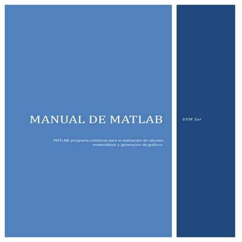 Manual  matlab R2009a