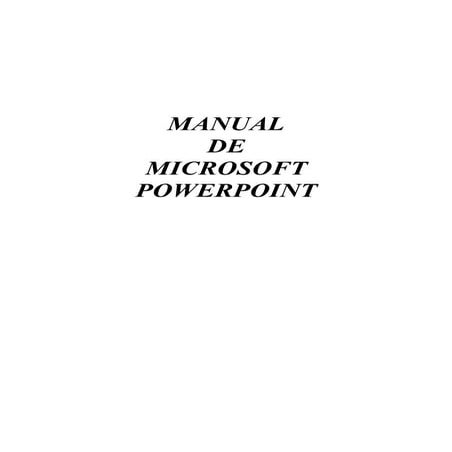 Manual microsoft powerpoint | PDF
