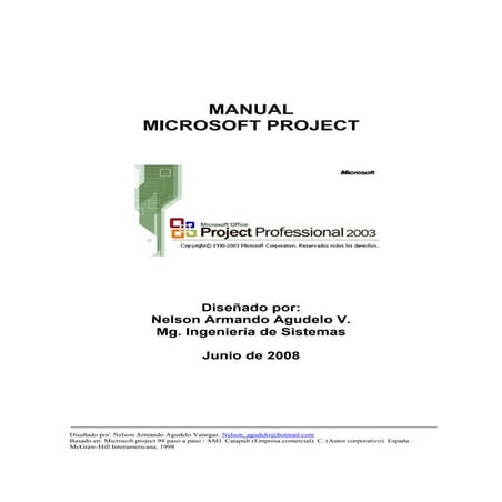 Manual microsoft project