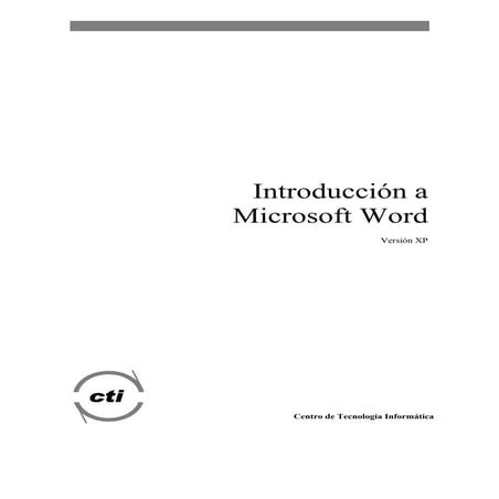 Manual microsoft word xp