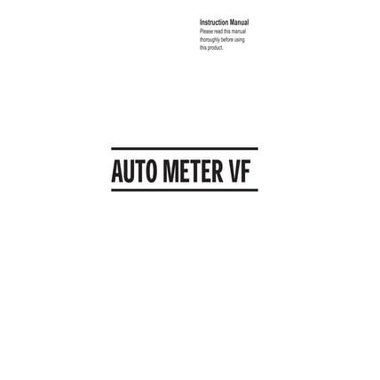 Manual minolta auto meter vf