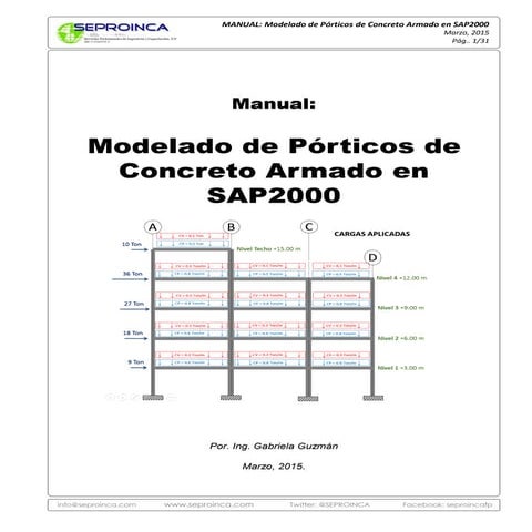 Tutorial pórtico 2d con rótula en el software Sap 2000 V22.0.0 | PDF
