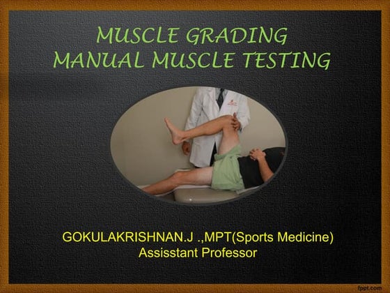 Manual muscle testing | PDF