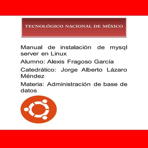Manual mysql server en ubuntu | DOCX