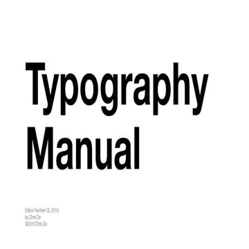 Manual of Typography Rules | Muhammad Osama