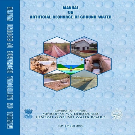 Manual on artificial recharge of ground water