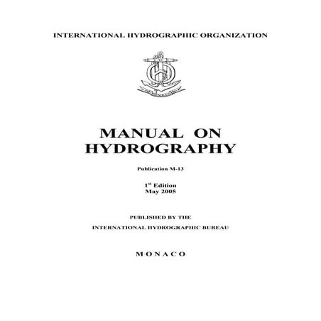 Manual on hydrography   iho