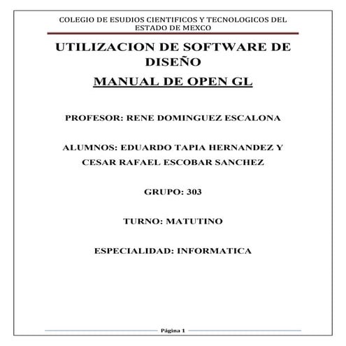 Manual open gl