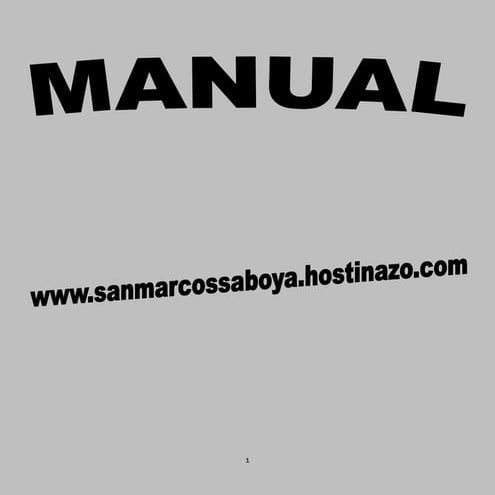Manual pagina web